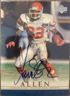 Marcus Allen Football Cards 2000 Upper Deck Legends Autographs