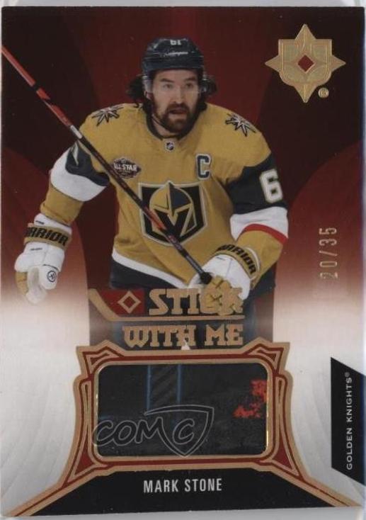 Mark Stone #SWM-MS Hockey Cards 2022 Upper Deck Ultimate Collection Stick With Me