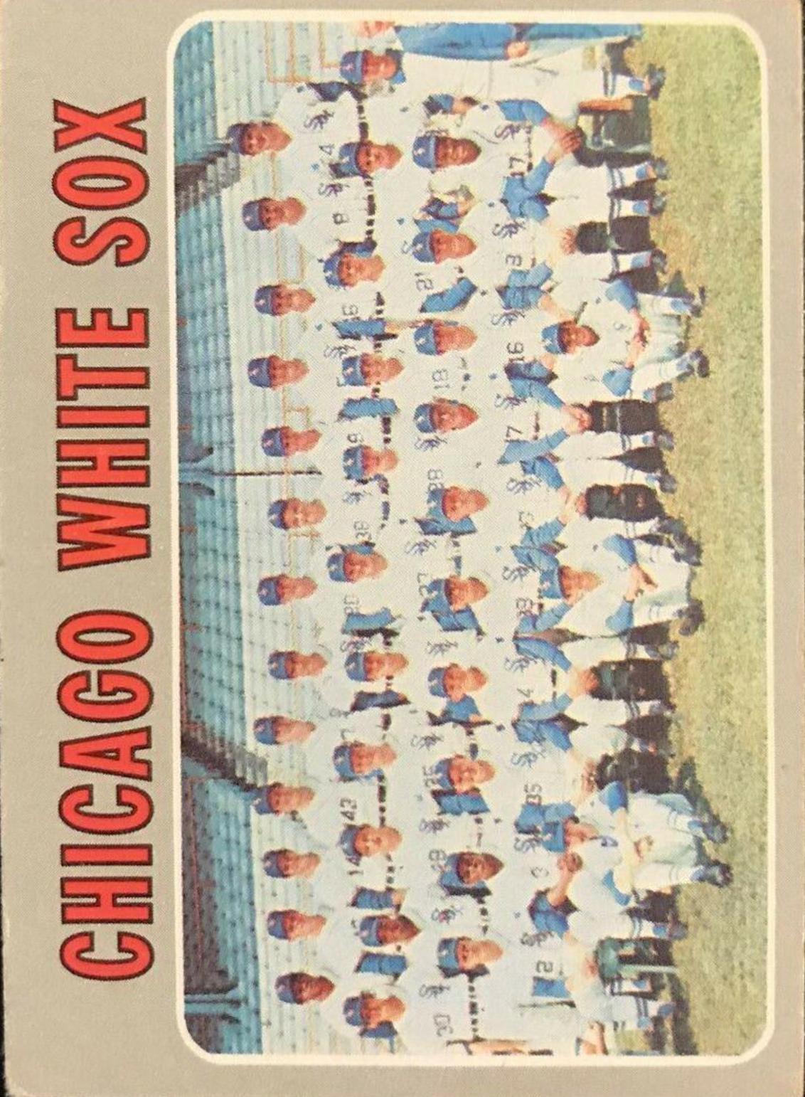 1970 Topps Chicago White Sox #501 card