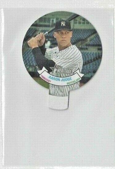 Aaron Judge #14 Baseball Cards 2021 Topps Heritage 1972 Candy Lids