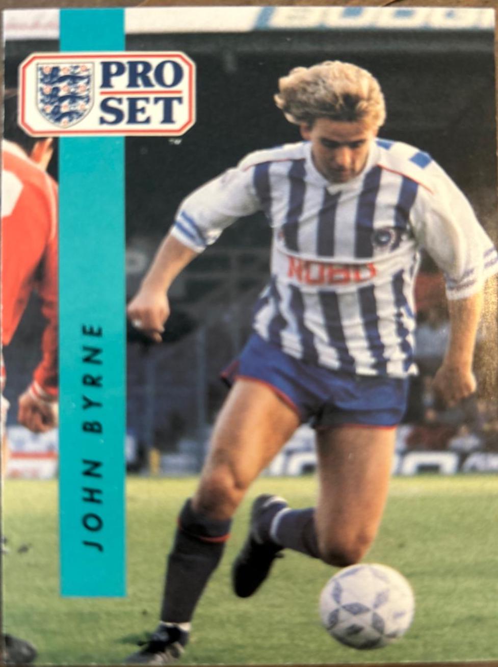 John Byrne #254 Soccer Cards 1990 Pro Set