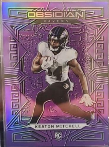 Keaton Mitchell #106 Football Cards 2023 Panini Obsidian