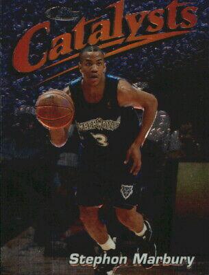 Stephon Marbury #121 Basketball Cards 1997 Finest Embossed