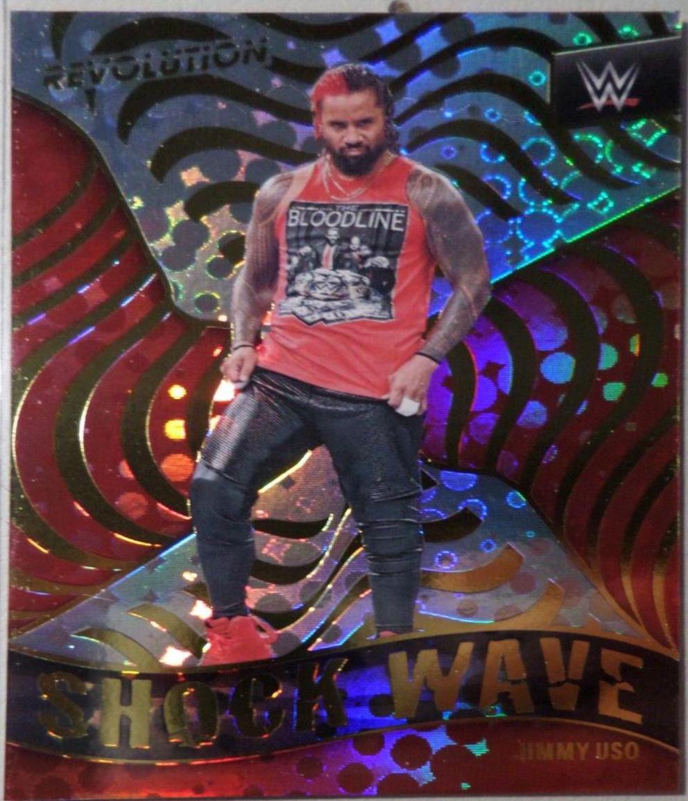 Jimmy Uso #7 Wrestling Cards 2022 Panini Revolution WWE Shock Wave