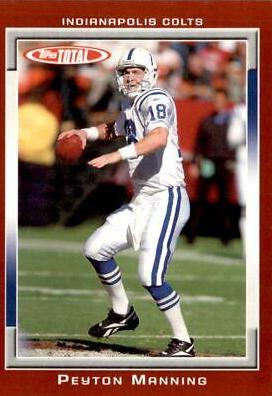 Peyton Manning #300 2006 Topps Total Football