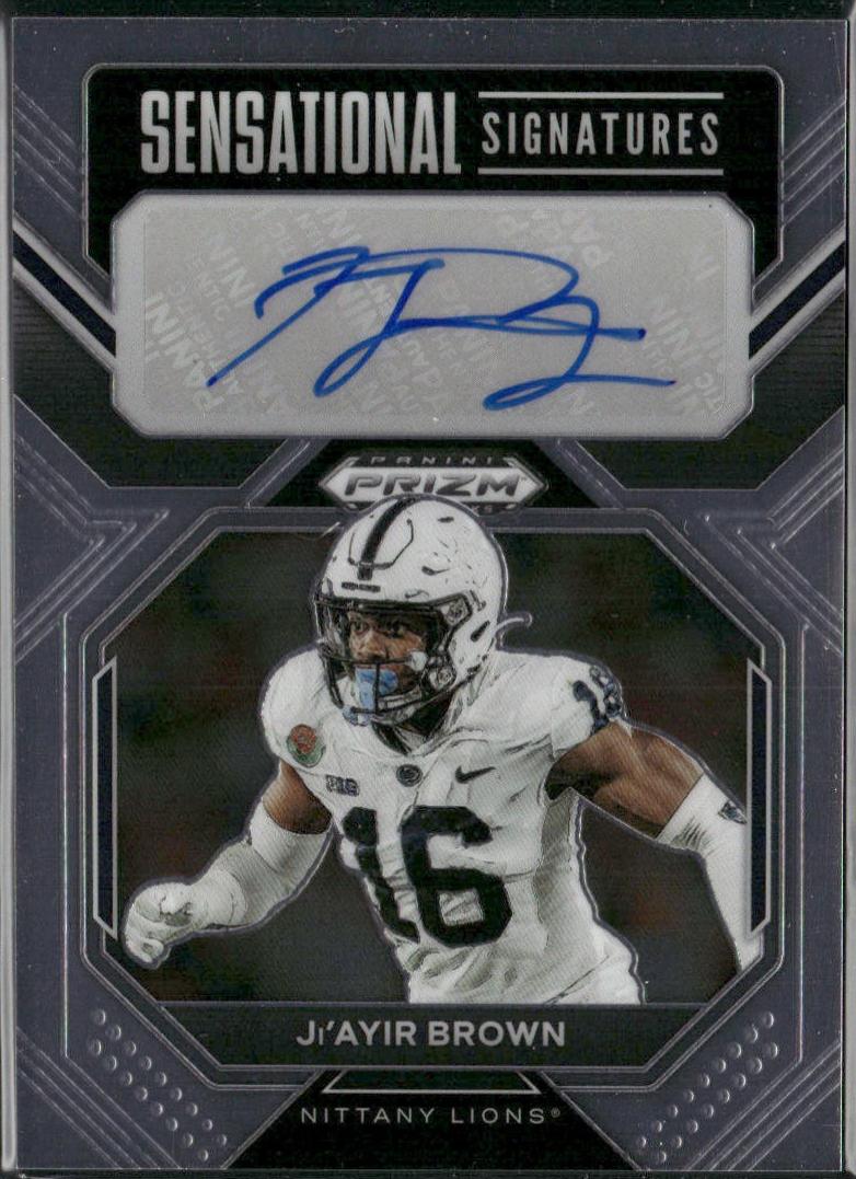 Ji'Ayir Brown #SS-JIB 2023 Panini Prizm Draft Picks Sensational Signatures Football
