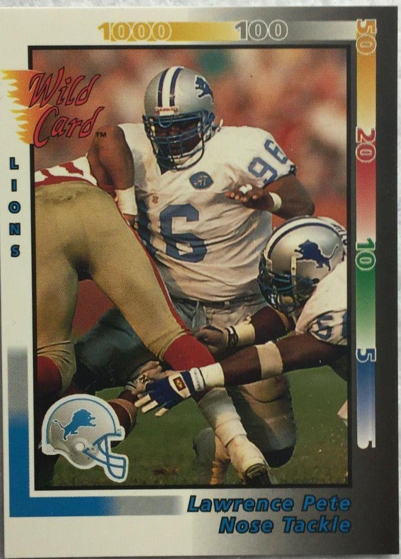 Lawrence Pete #440 Football Cards 1992 Wild Card