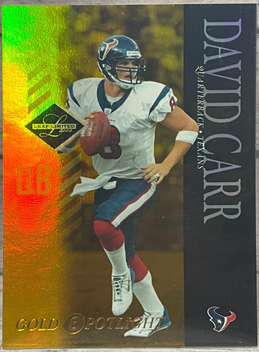 David Carr #38 2003 Leaf Limited Football