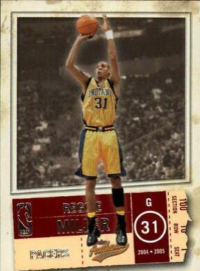 Reggie Miller #26 Basketball Cards 2004 Fleer Authentix