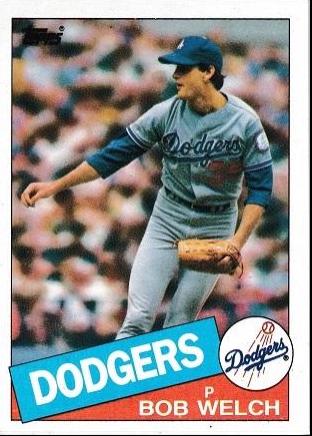 Bob Welch #291 Baseball Cards 1985 Topps