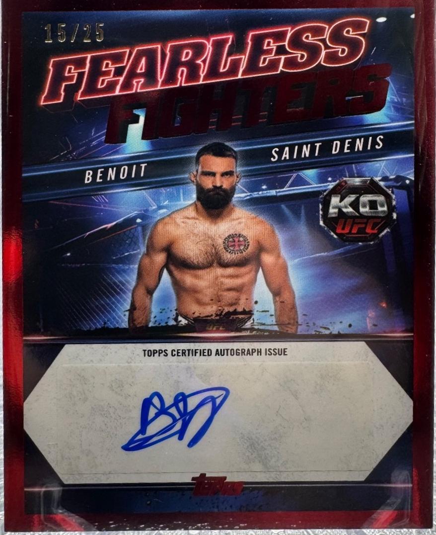Benoit Saint Denis [Red] #FF-BS Prices | 2025 Topps Knockout UFC