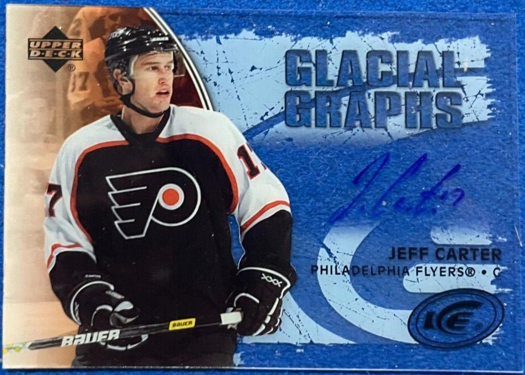 Jeff Carter #GG-JC Hockey Cards 2005 Upper Deck Ice Glacial Graphs