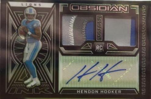 Hendon Hooker #26 2023 Panini Obsidian Rookie Jersey Ink Football