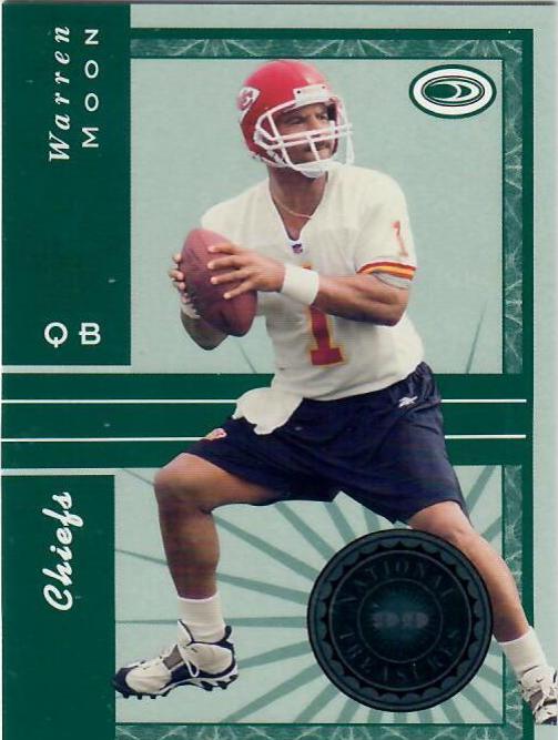Warren Moon #23 Football Cards 1999 Panini Donruss Preferred National Treasures