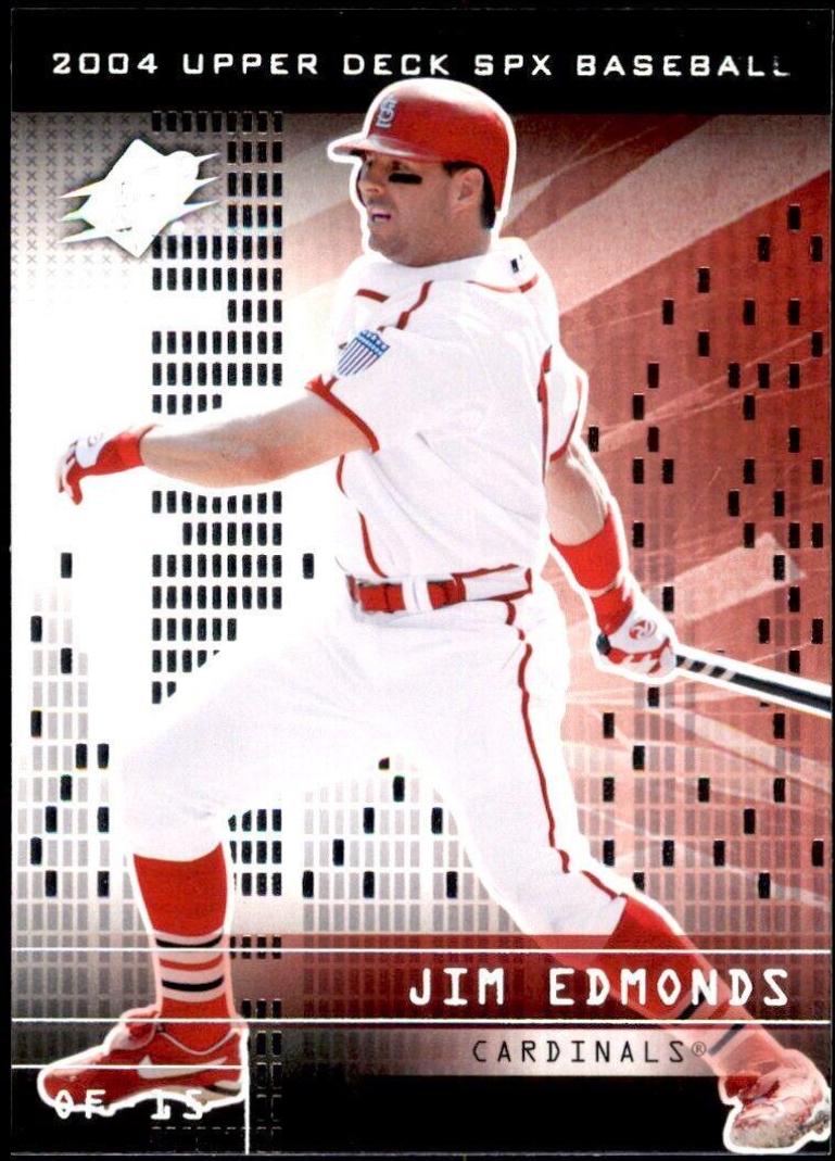 Jim Edmonds #44 Baseball Cards 2004 Spx