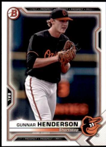 Gunnar Henderson #BP-49 2021 Bowman Paper Prospects Baseball