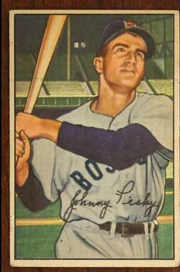 Johnny Pesky #45 Baseball Cards 1952 Bowman