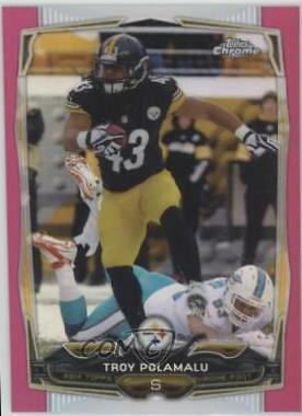 Troy Polamalu [Pink Refractor] #30