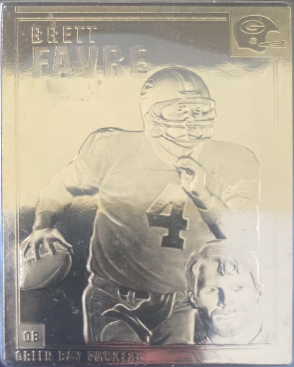Brett Favre #54 Football Cards 2001 Danbury Mint 22k Gold Legends
