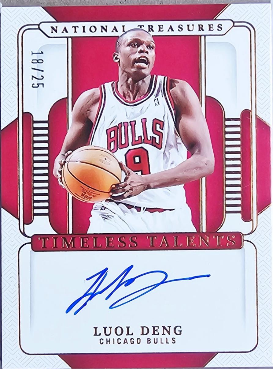 Luol Deng #20 2024 Panini National Treasures Timeless Talents Signature Basketball