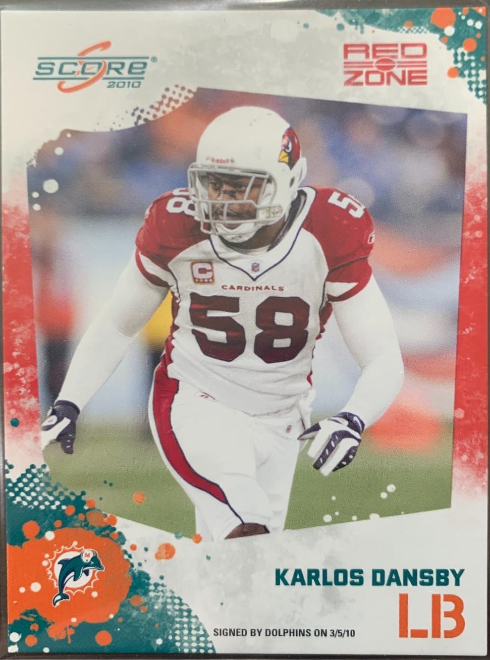 Karlos Dansby #5 Football Cards 2010 Panini Score