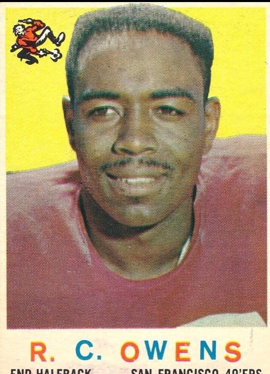 R.C. Owens #33 Football Cards 1959 Topps