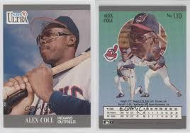 Alex Cole #110 Baseball Cards 1991 Ultra