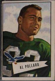 Al Pollard #34 Football Cards 1952 Bowman Large