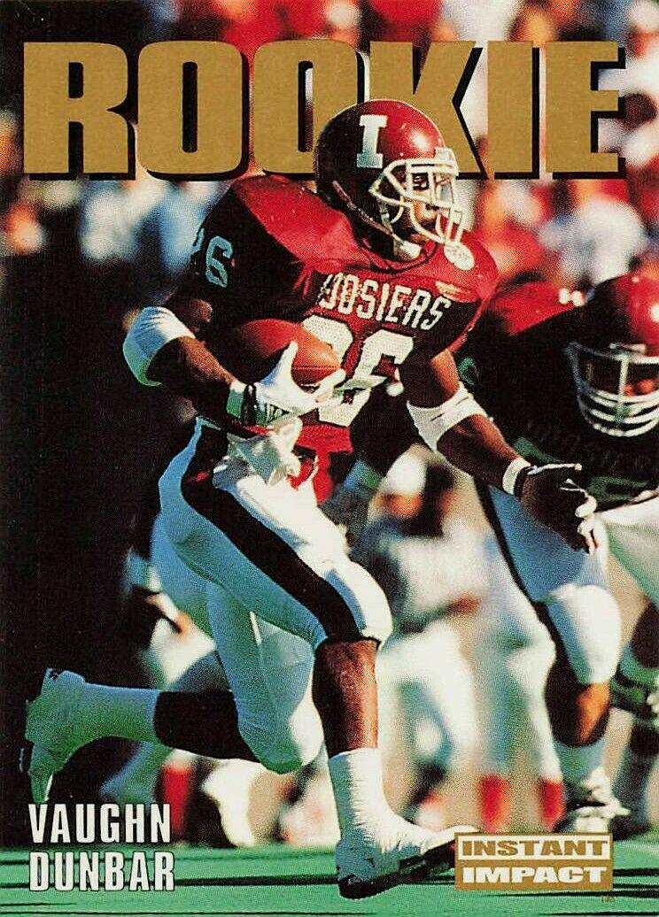 Vaughn Dunbar #338 Football Cards 1992 Skybox Impact