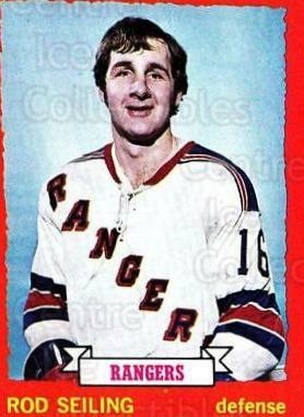 Rod Seiling #9 Hockey Cards 1973 Topps