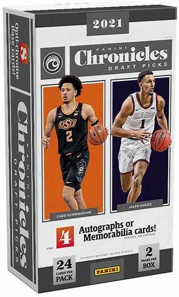 Hobby Box Basketball Cards 2021 Panini Chronicles Draft Picks
