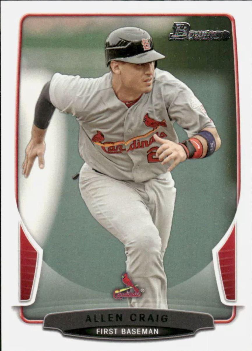 Allen Craig #14 Baseball Cards 2013 Bowman