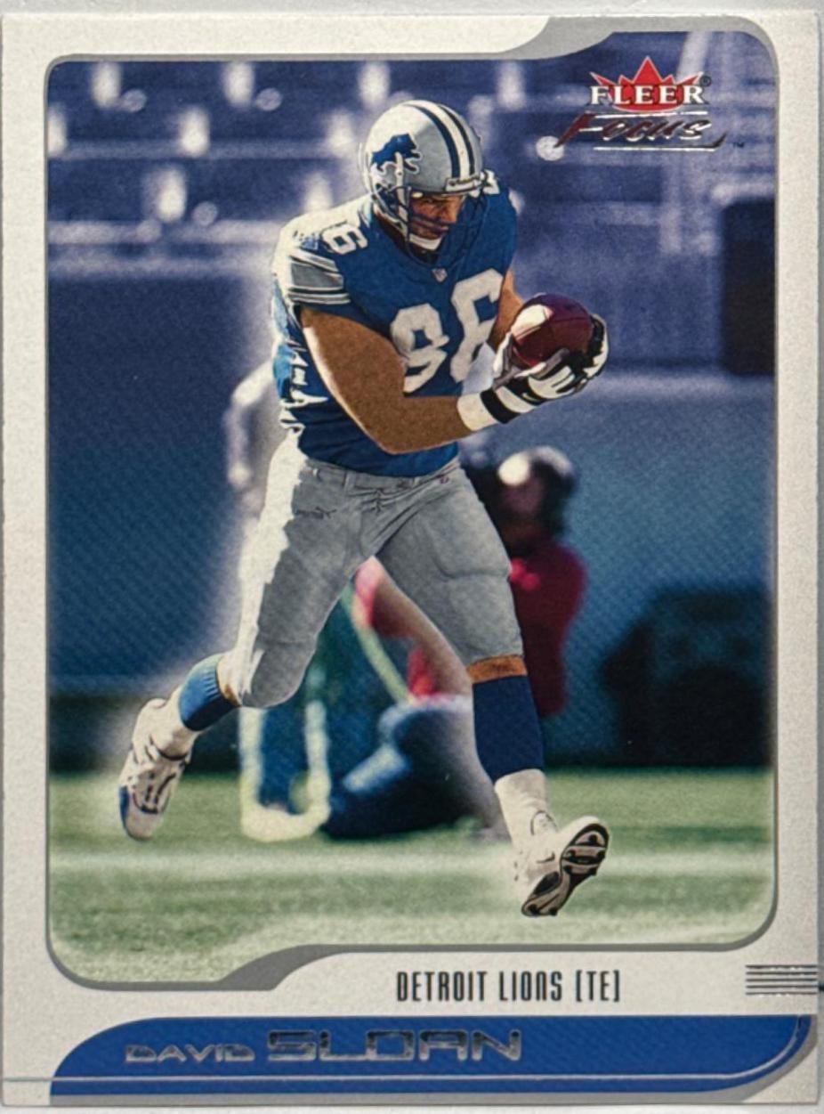 David Sloan #47 Football Cards 2001 Fleer Focus