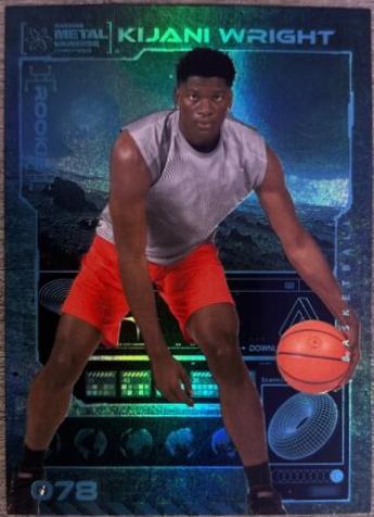 Kijani Wright #078 2023 Skybox Metal Universe Champions Basketball