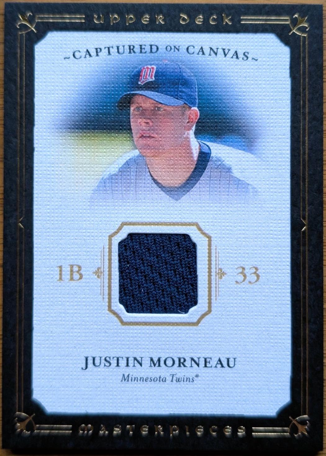 Justin Morneau #CC-MO 2008 Upper Deck Masterpieces Captured On Canvas Baseball