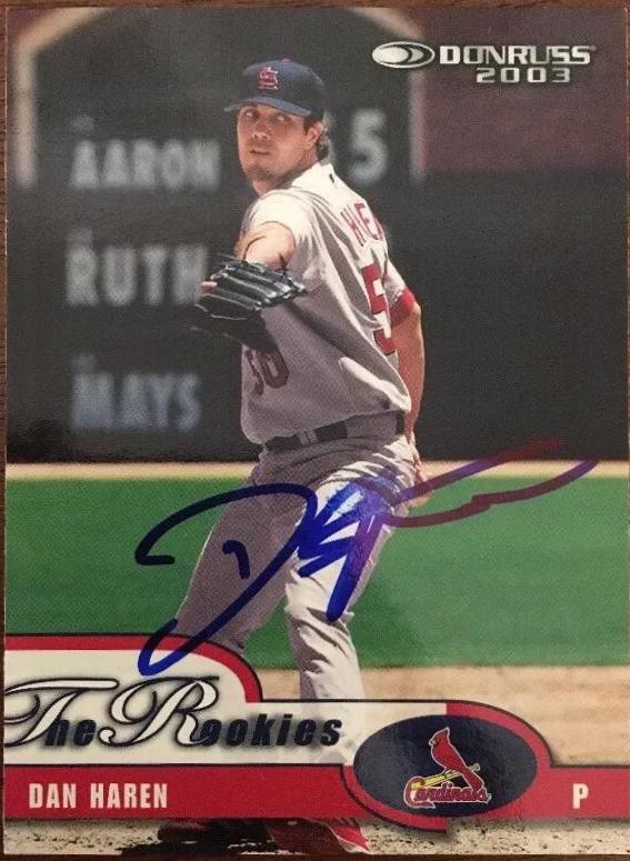 Dan Haren #3 Baseball Cards 2003 Donruss Rookies