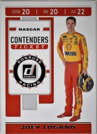 Joey Logano #C3 Racing Cards 2020 Panini Donruss Nascar Contenders