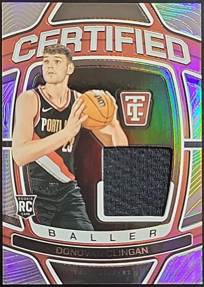 Donovan Clingan #CB-DNV Basketball Cards 2024 Panini Totally Certified Baller