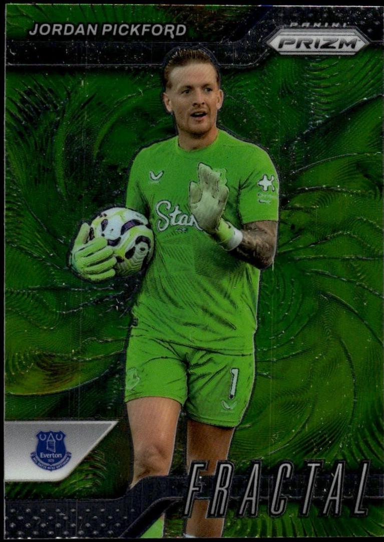 Jordan Pickford #15 2024 Panini Prizm Premier League Fractal