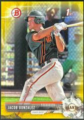 Jacob Gonzalez [Gold] #BD2 Baseball Cards 2017 Bowman Draft Prices