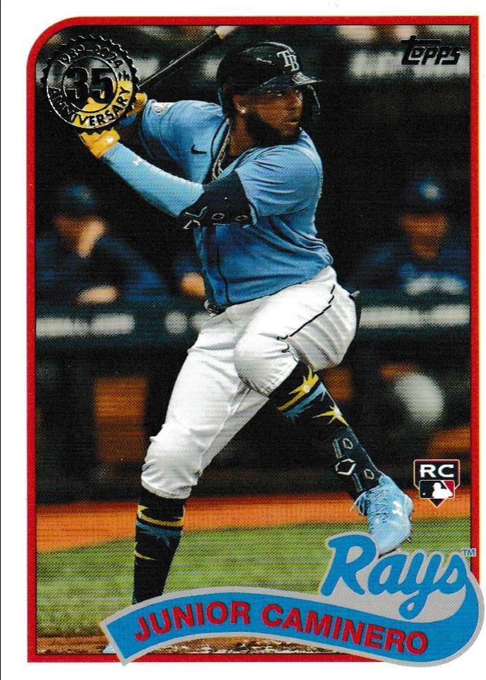 Junior Caminero #89B-50 Baseball Cards 2024 Topps 1989