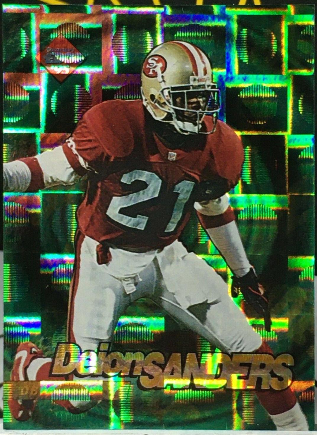 Deion Sanders #8 Football Cards 1995 Collector's Edge Edgetech
