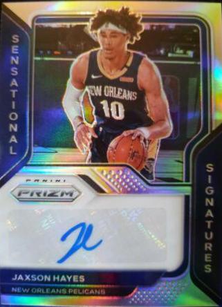Jaxson Hayes Basketball Cards 2020 Panini Prizm Sensational Signatures