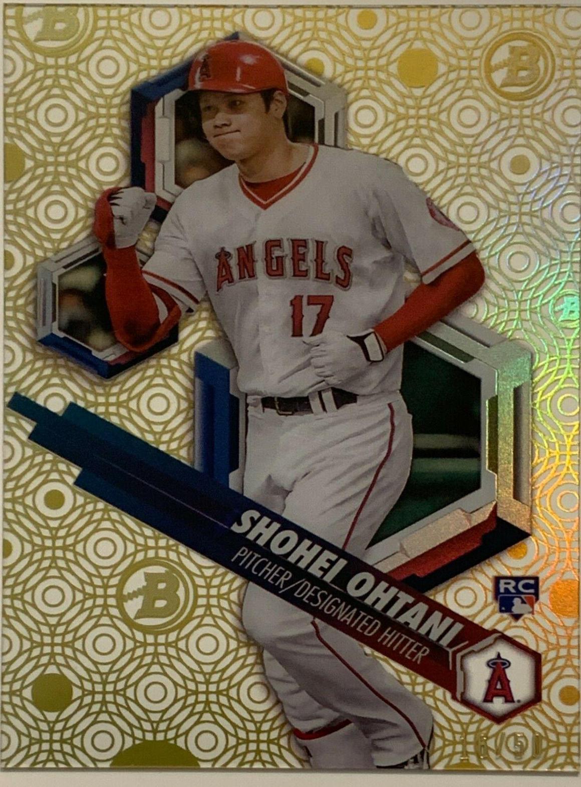 Shohei Ohtani #SO Baseball Cards 2018 Bowman High Tek