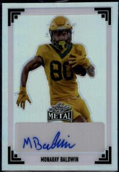 Monaray Baldwin #91A-MB1 2024 Leaf Metal 1991 Autograph Football