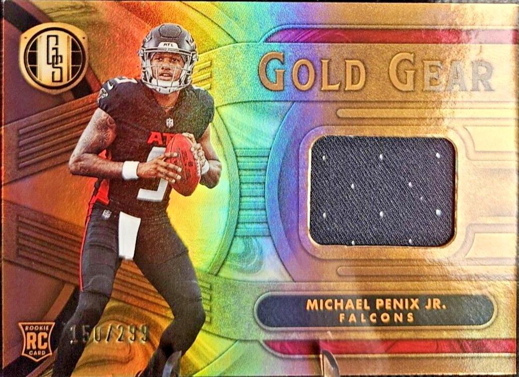 Michael Penix Jr. #GG-MPJ Football Cards 2024 Panini Gold Standard Gold Gear