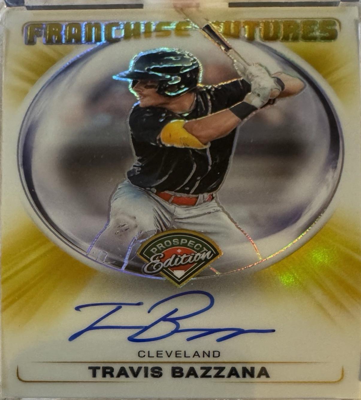 Travis Bazzana #7 Baseball Cards 2024 Panini Prospect Edition Franchise Futures Signature