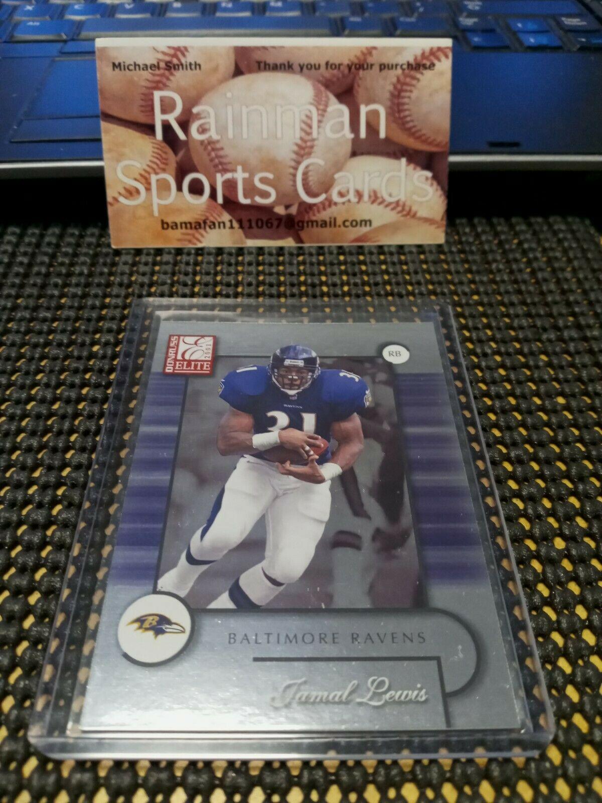 Jamal Lewis #6 Football Cards 2001 Panini Donruss Elite