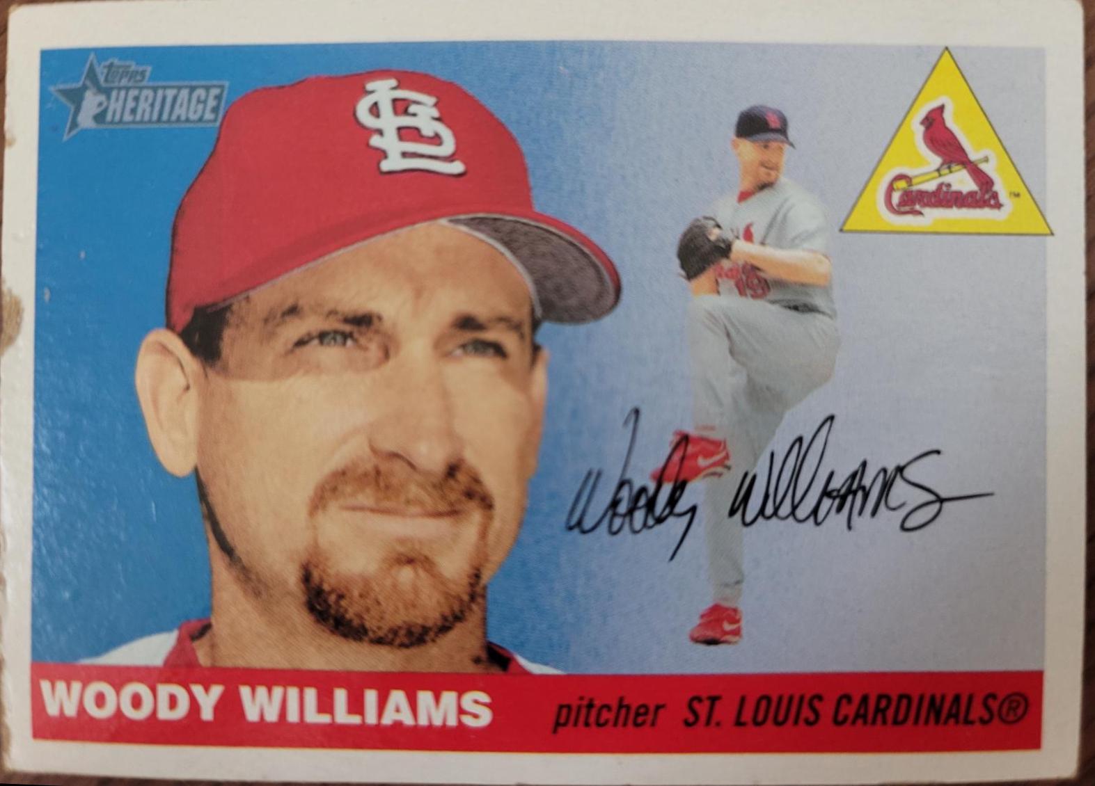 Woody Williams #81 Baseball Cards 2004 Topps Heritage