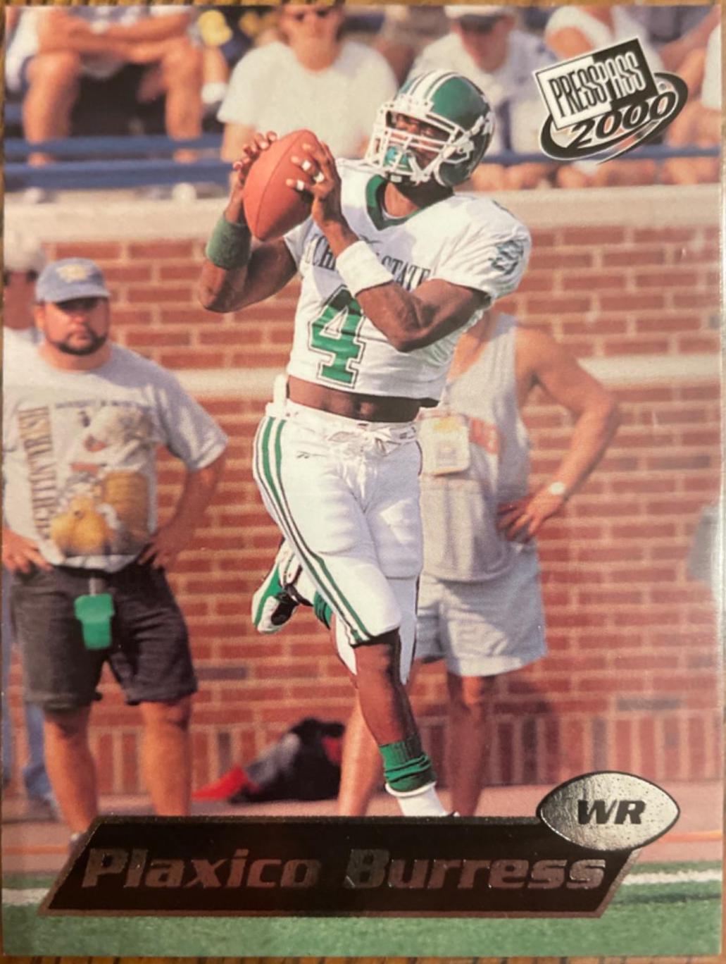 Plaxico Burress #4 Football Cards 2000 Press Pass